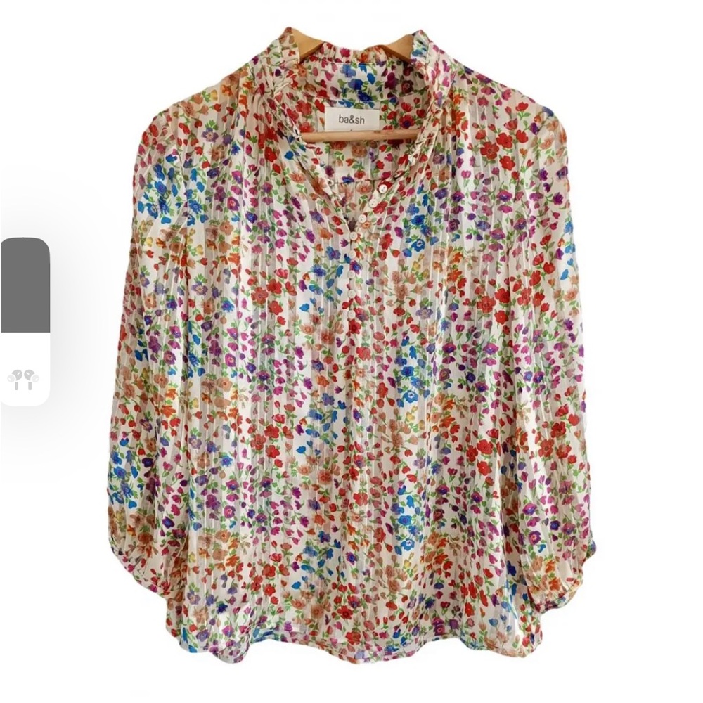 ba&sh Multicolor Floral Blouse